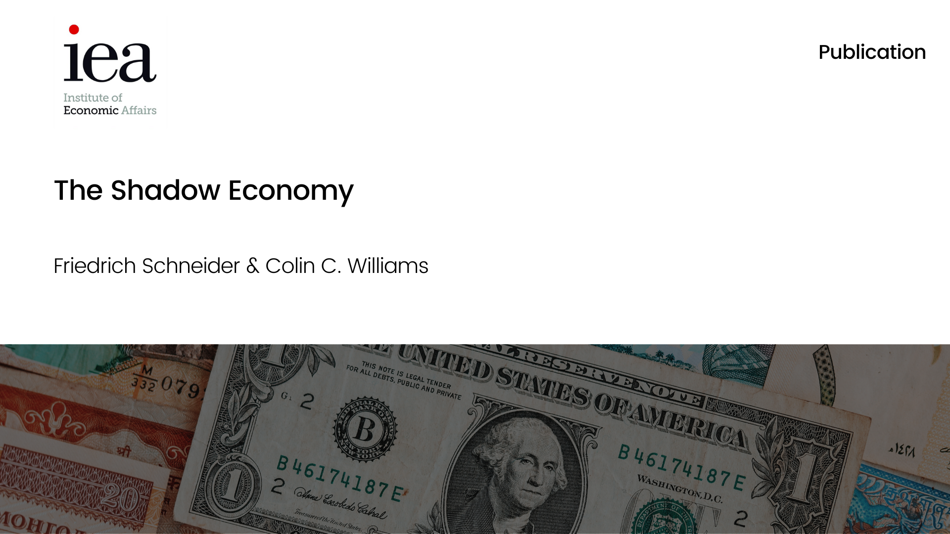 The Shadow Economy - EPICENTER