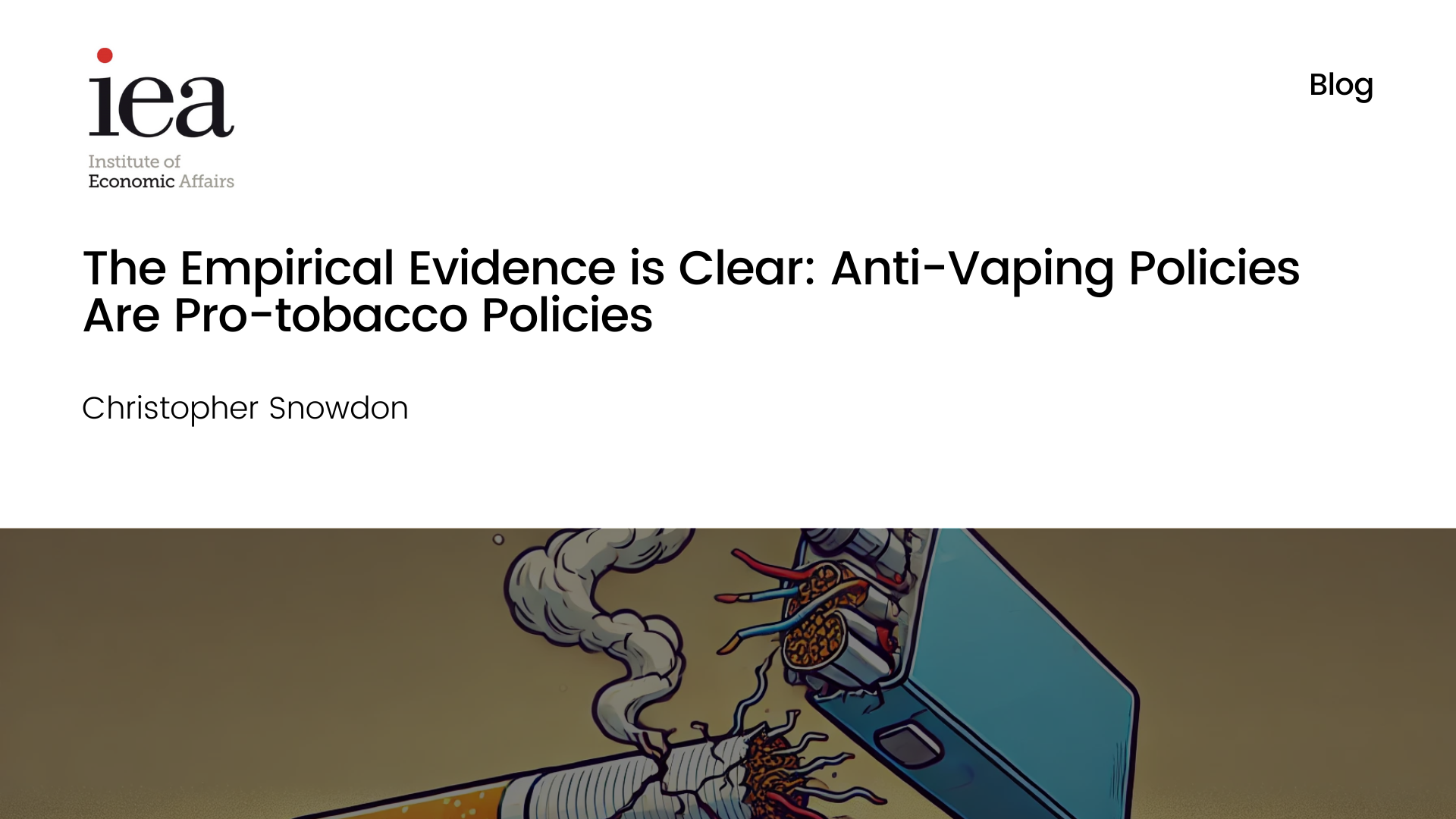 The Empirical Evidence is Clear: Anti-Vaping Policies Are Pro-tobacco ...