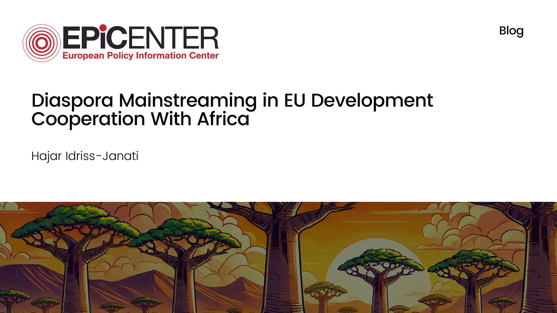 Diaspora Mainstreaming in EU Development Cooperation With Africa ...